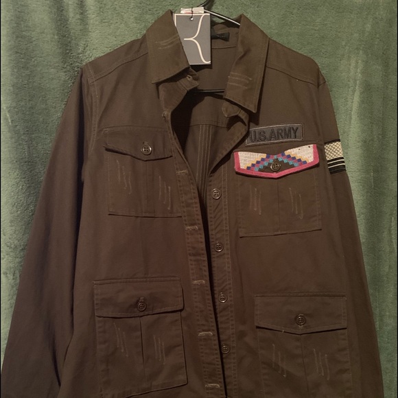 Dance & Marvel Jackets & Blazers - Buckle Military Jacket/Shirt